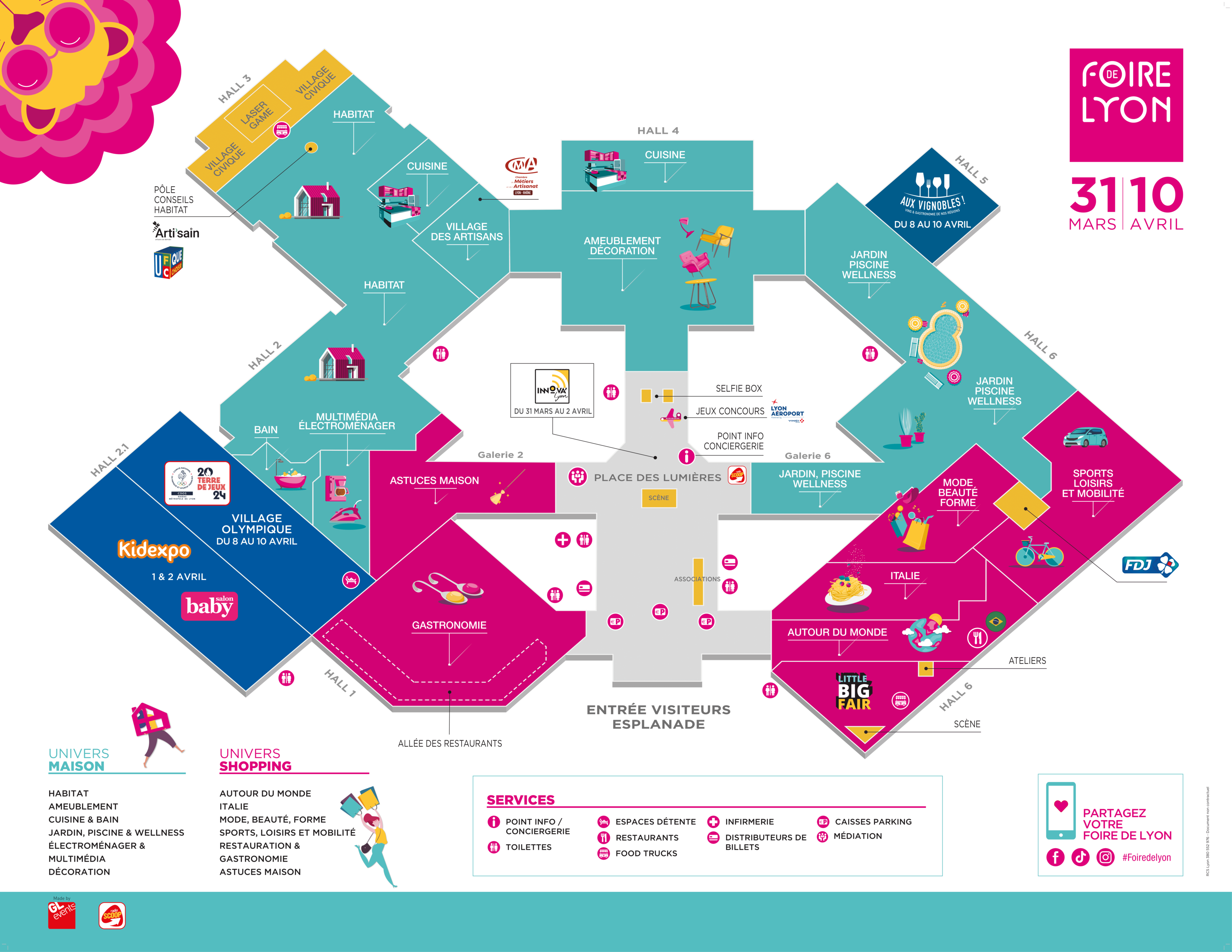 Liste des plans Foire de Lyon 2024